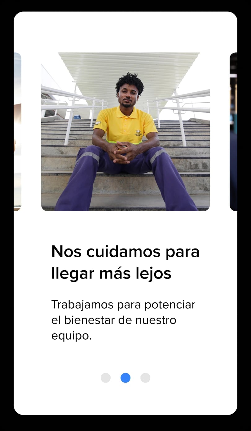 Screenshot of Meli app