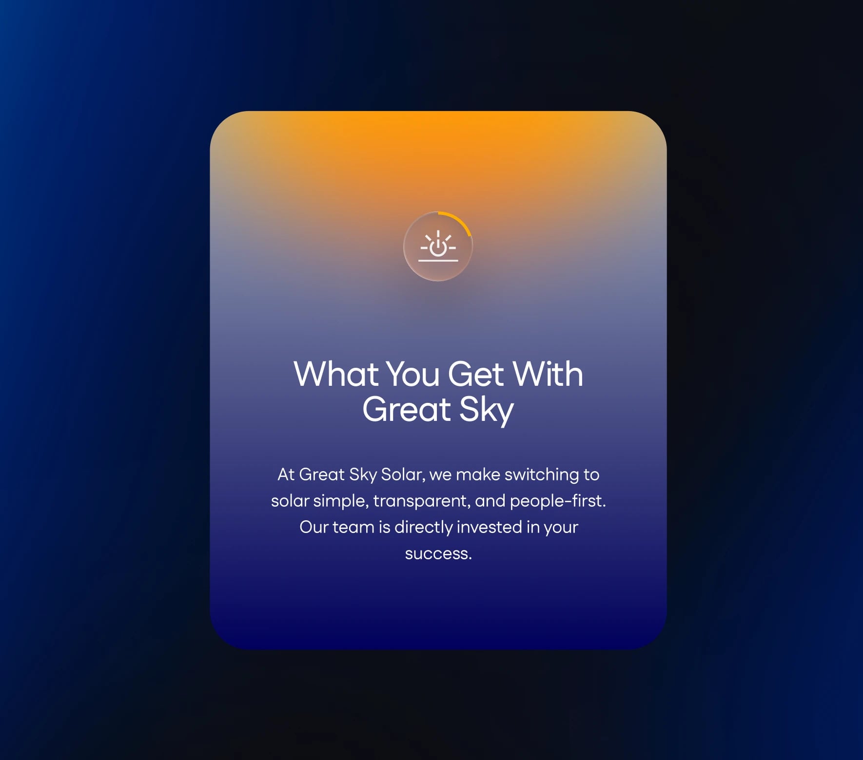 What you get