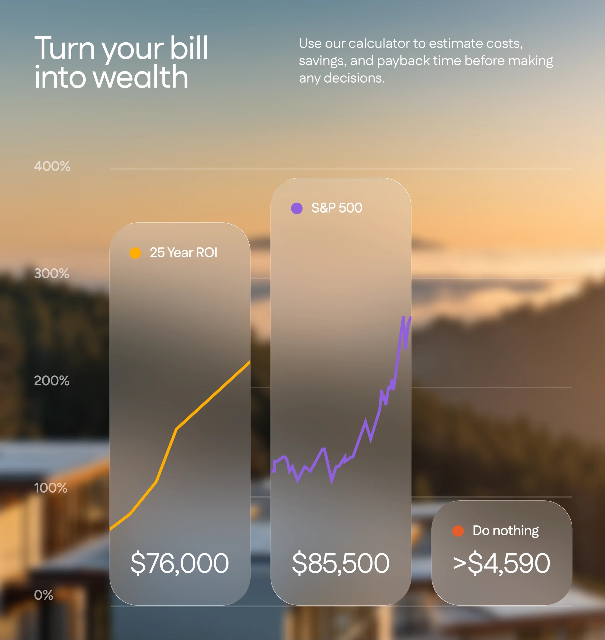 ROI calculator — Turn your bill into wealth