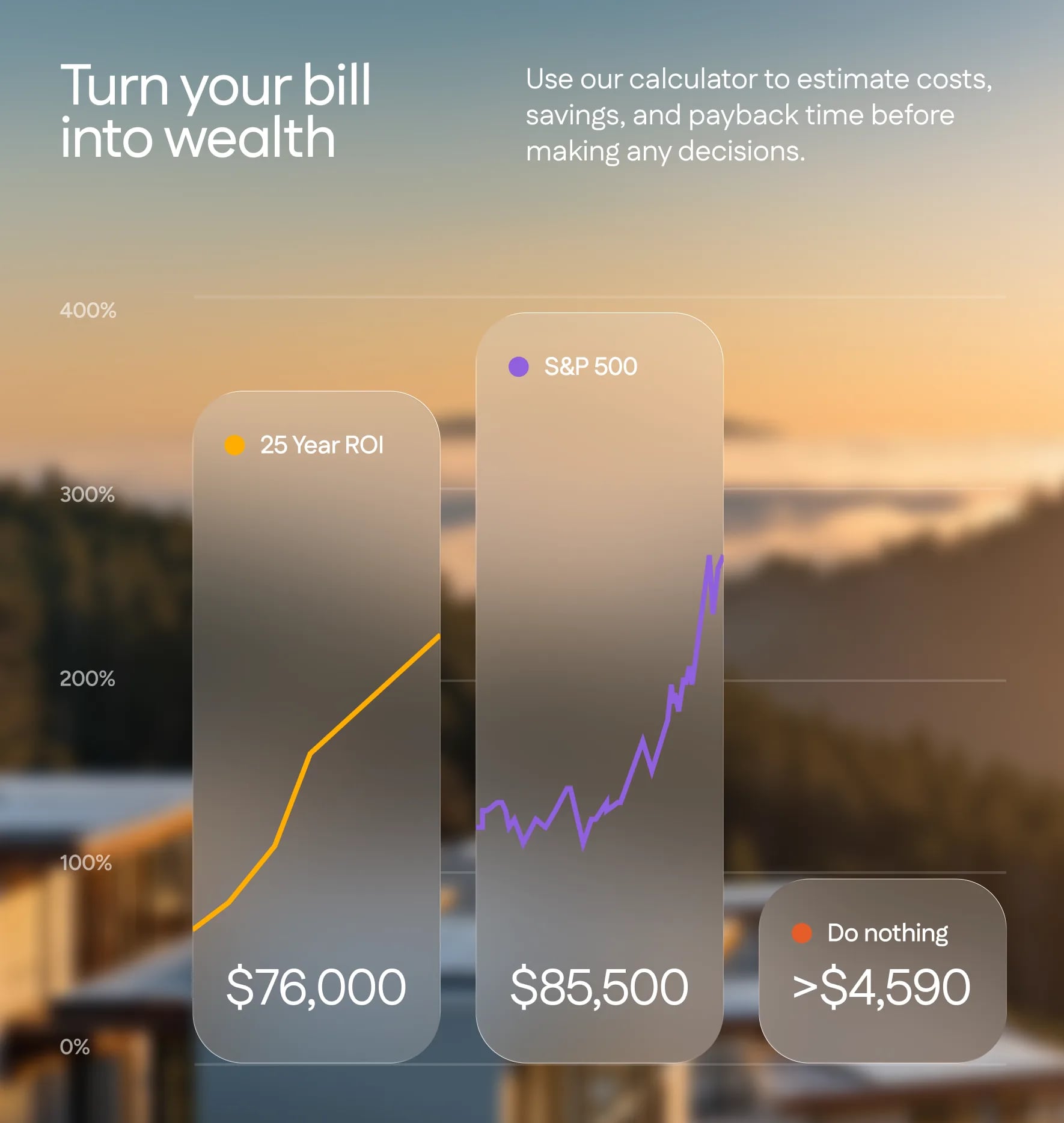 ROI calculator — Turn your bill into wealth