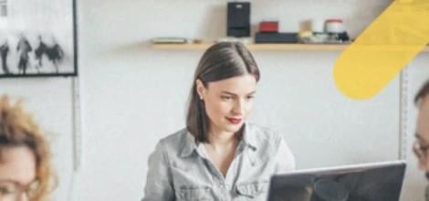 Person at the computer