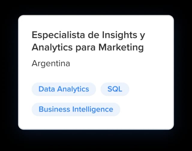 Screenshot of Meli app