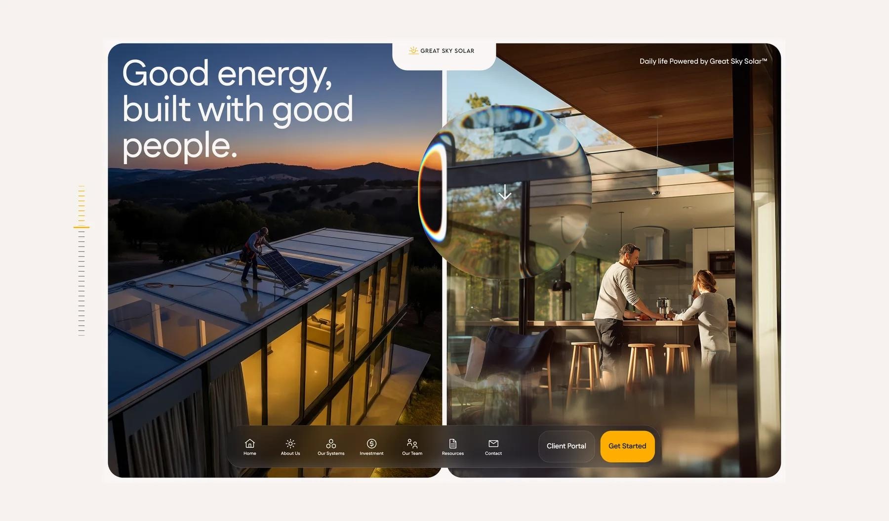 Great Sky Solar website landing page